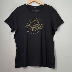 Black Rifle Coffee Company T-shirt Womens Size XL Dark Black Baby Tee American
